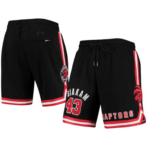 Men's Toronto Raptors #43 Pascal Siakam Black Shorts